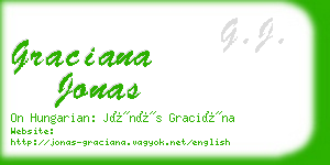 graciana jonas business card